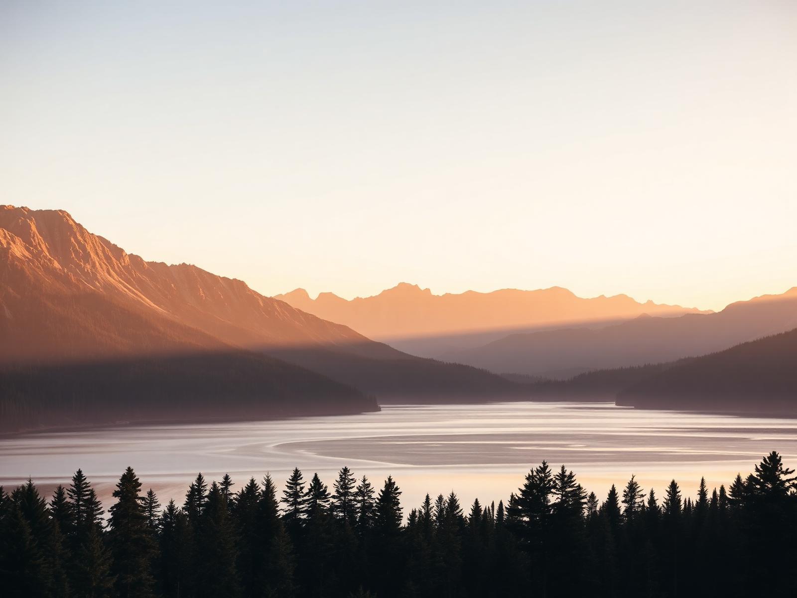 Ridge line at sunrise